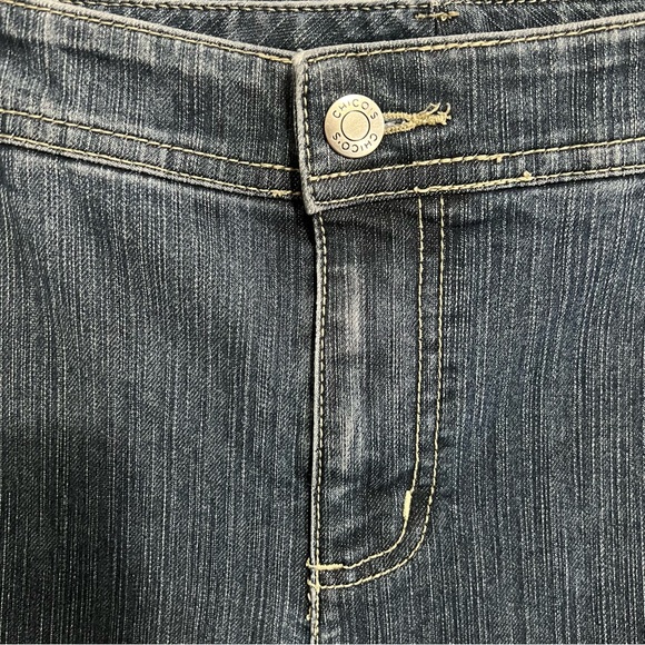 Chico's Dark Blue Boot Cut Jeans - Picture 5 of 13